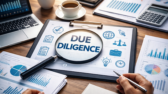 Due diligence services for loans or financial agreements